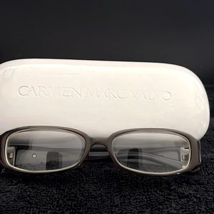 Pre-owned Carmen Marc Valvo eyeglasses and case